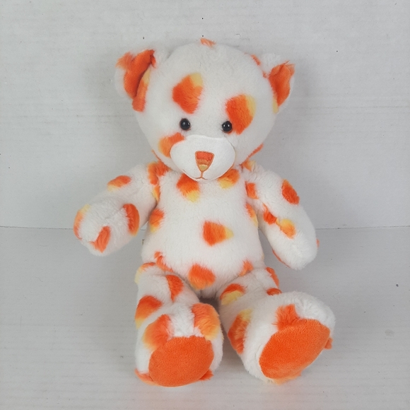 Other - 🔥Build A Bear BAB Fall Halloween Candy Corn Nose Teddy Plush Orange Yellow 16"